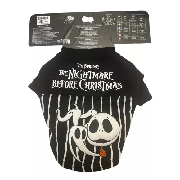 Disney Other - Disney Parks Jack and Zero Spirit Jersey for Pets Outfit Size XS New